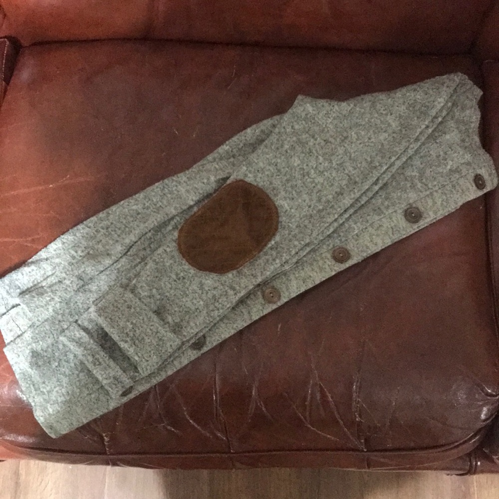 Elbow patches and button backs!